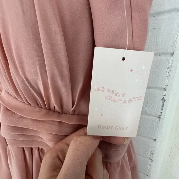 Kiko Dress - Chiffon in Dusty Rose - Picture 5 of 8